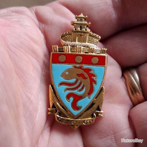 INSIGNE COMPAGNIE AUTONOME DE GARNISON HAIPHONG ( PERIODE INDOCHINE )