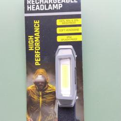 Lampe frontale &agrave; leds 200 lumen rechargeable diff&eacute;rents types d'&eacute;clairage