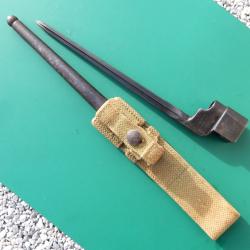 RARE BAIONNETTE N&deg;4 MkI cruciforme avec gousset parachutiste