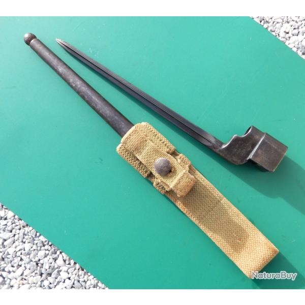 RARE BAIONNETTE N�4 MkI cruciforme avec gousset parachutiste