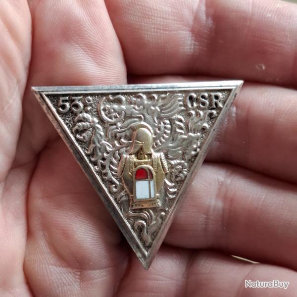 INSIGNE 53 COMPAGNIE SAPEUR ROUTIER ( PERIODE INDOCHINE - MATRICULE 192 )