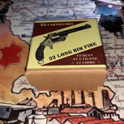 32 Long RF (Rim Fire) (G&eacute;rest Saint Etienne): Reproduction boite munitions (vide) GU 14487368