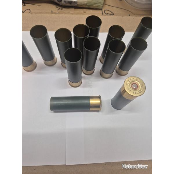 Douilles Couleur kaki T3 cal 12/70 Fiocchi x 100