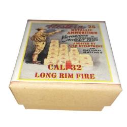 32 Long RF (Rim Fire): Reproduction boite cartouches (vide) WMA 14487429