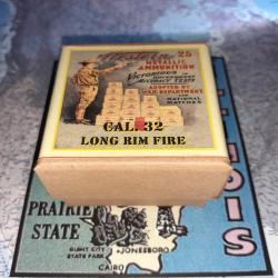 32 Long Rim Fire (Western Metallic Ammunition): Reproduction boite cartouches (vide) WMA 14487429