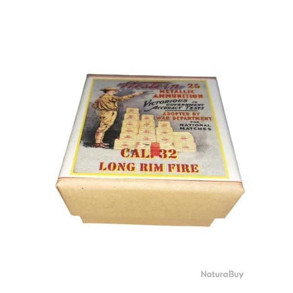 32 Long RF (Rim Fire): Reproduction boite cartouches (vide) WMA 14487429