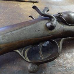 fusil chasse ST Etienne grav&eacute; cal16 16/65 sale  mais neau canon int&eacute; / exterieur acier Lebel
