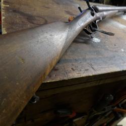 fusil chasse ST Etienne grav&eacute; cal16 16/65 sale  mais beau canon int&eacute; / exterieur acier Lebel