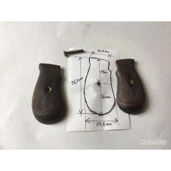 VENDU PAR LE-CUIRASSIER PAIRE DE PLAQUETTES POUR REVOLVER BULLDOG CALIBRE 320