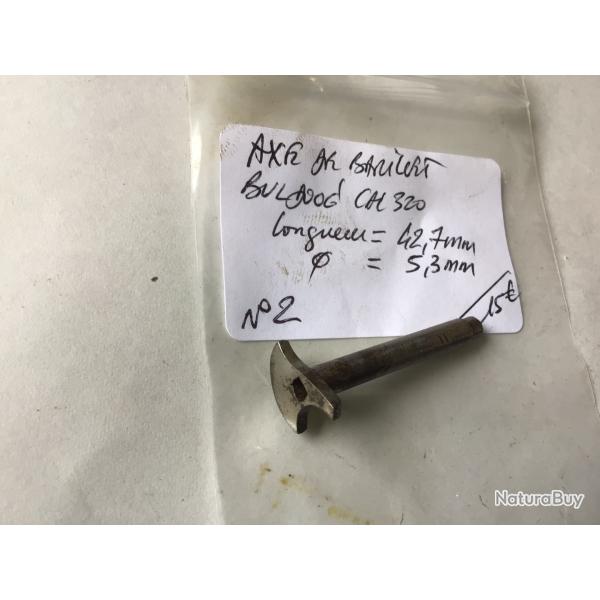 VENDU PAR LE-CUIRASSIER PAIRE N�2 AXE DE BARILLET POUR REVOLVER BULLDOG CALIBRE 320