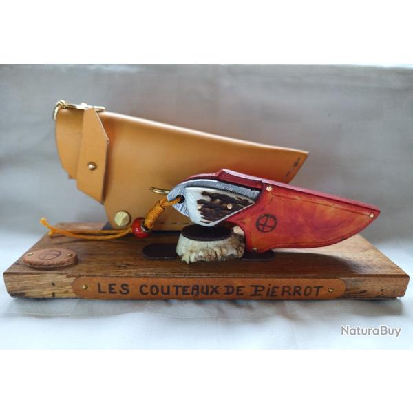 Petit couteau d'Art Damas. Pi�ce unique.