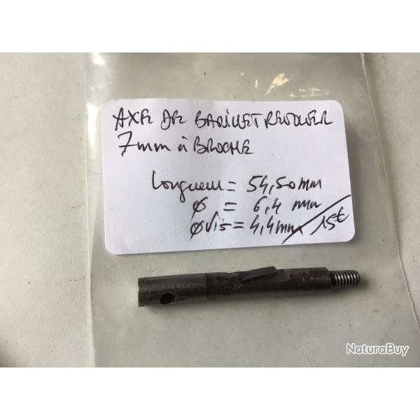 VENDU PAR LE-CUIRASSIER AXE DE BARILLET POUR REVOLVER � BROCHE CALIBRE 7 MM