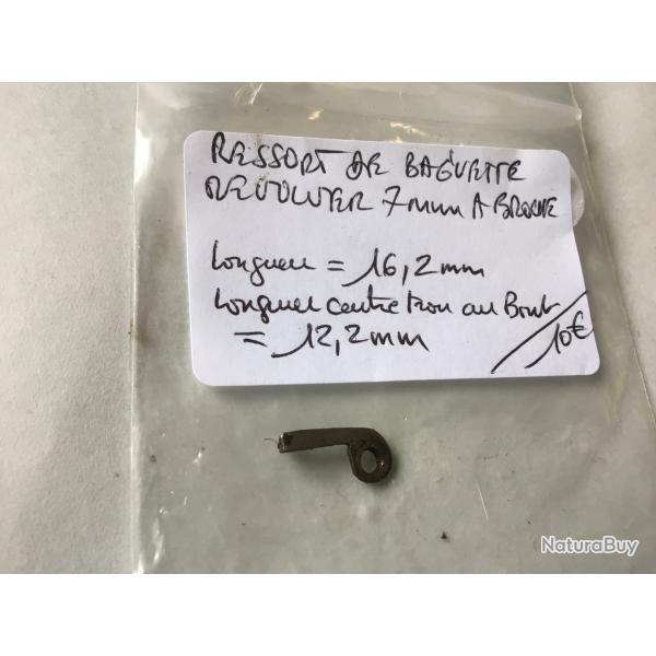 VENDU PAR LE-CUIRASSIER RESSORT DE BAGUETTE D'�JECTION POUR REVOLVER � BROCHE CALIBRE 7 MM