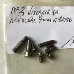 VENDU PAR LE-CUIRASSIER N&deg;3 LOT DE VIS POUR REVOLVER &Agrave; BROCHE CALIBRE 7 MM