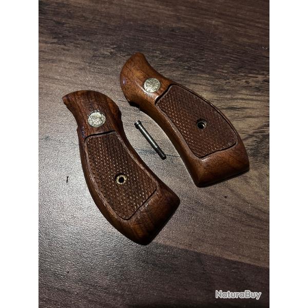 plaquettes originales Smith & Wesson K/L frame neuves, Magna Grips dos rond