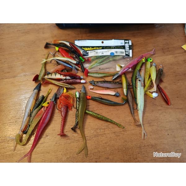 Lot de leurre souple carnassier