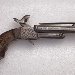 pistolet de voyage  &agrave; broche et ba&iuml;onnette