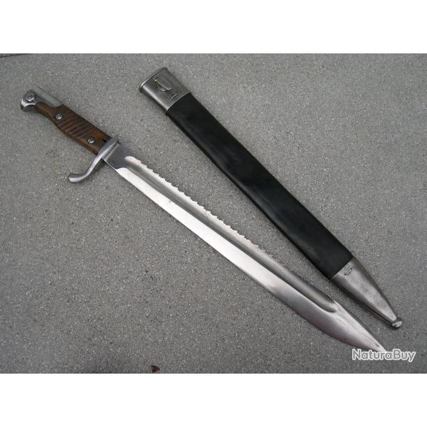 Belle baionnette 1898-05 a dents de scie, Bavaroise.