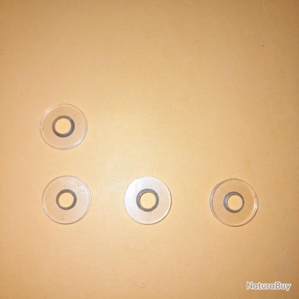 LOT DE 4 INSERTS TRANSPARENTS POUR TUNNEL M 18