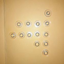 GROS LOT DE 13 INSERTS TRANSPARENTS POUR TUNNEL M 18