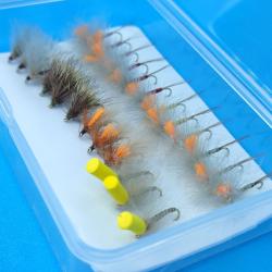 Mouches s&egrave;ches CDC pour la p&ecirc;che - 24 pi&egrave;ces (AVEC)