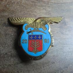 insigne  20 eme r&eacute;giment d'infanterie de ligne   / arthus bertrand paris