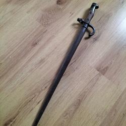 Baionnette de Fusil Gras, Maitre d'armes manufacture de St Etienne Xbre 1977