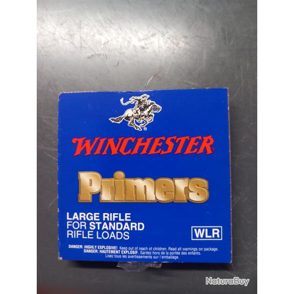 Boite de 100 amorces winchester large rifle