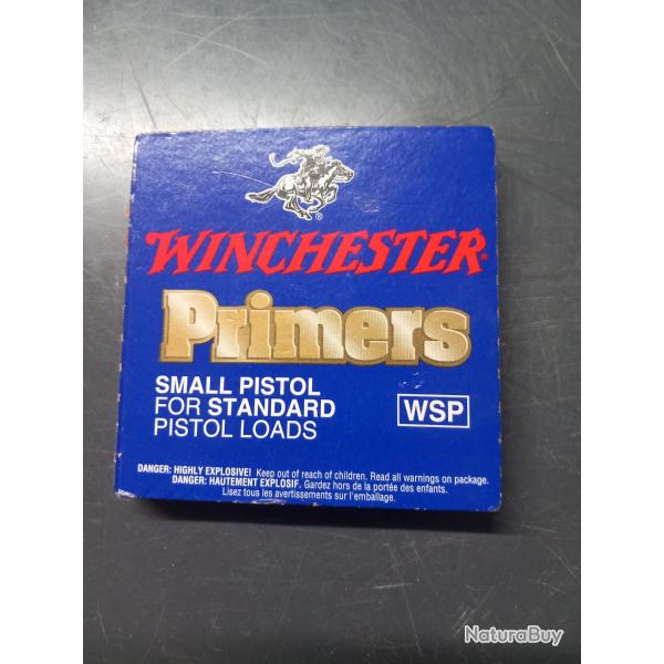Boite de 100 amorces winchester small pistol