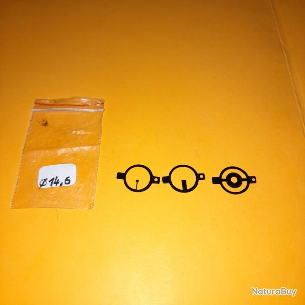 RARE... LOT DE 3 INSERTS DE 14,6 MM DE DIAM�TRE