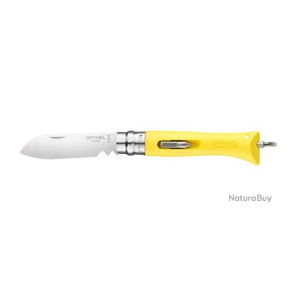 Couteau Multifonctions Opinel N�09 Bricolage Jaune