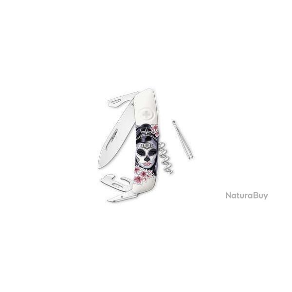 Couteau Suisse Swiza D03, Senorita, blanc