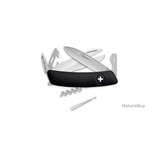 Couteau Suisse Swiza D07 Allmatt - noir