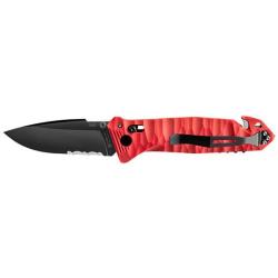 Couteau pliant TB Outdoor CAC Mixte Toxifi&eacute; - 4 fonctions - Rouge