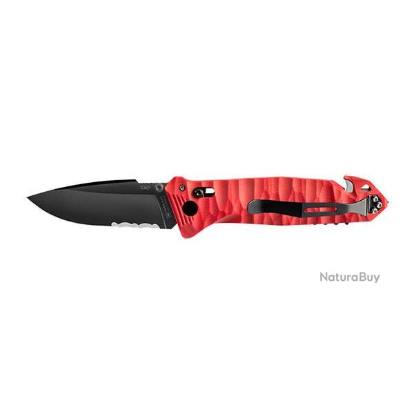 Couteau pliant TB Outdoor CAC Mixte Toxifi� - 4 fonctions - Rouge