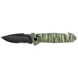 Couteau pliant TB Outdoor CAC Mixte Toxifi&eacute; - 4 fonctions - Kaki