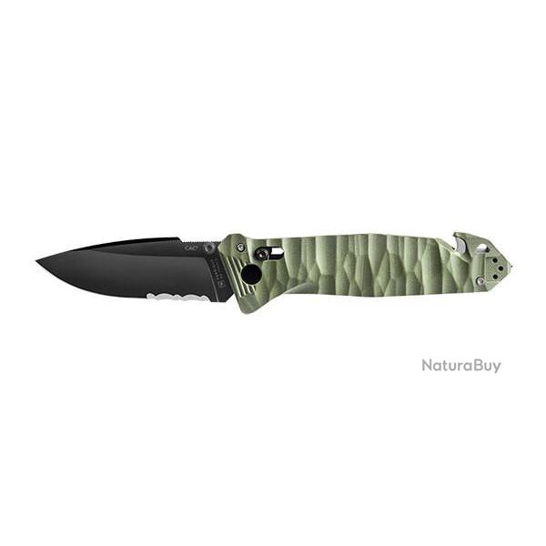 Couteau pliant TB Outdoor CAC Mixte Toxifi� - 4 fonctions - Kaki