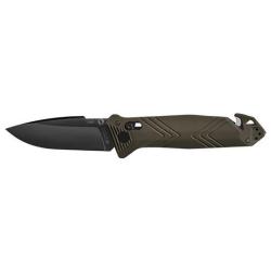 Couteau pliant TB Outdoor CAC Lisse - 4 fonctions - Kaki