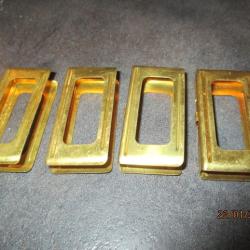 Lot de 4 clips pour tous mod&egrave;les de Carcano , fabrication laiton, TTBE !