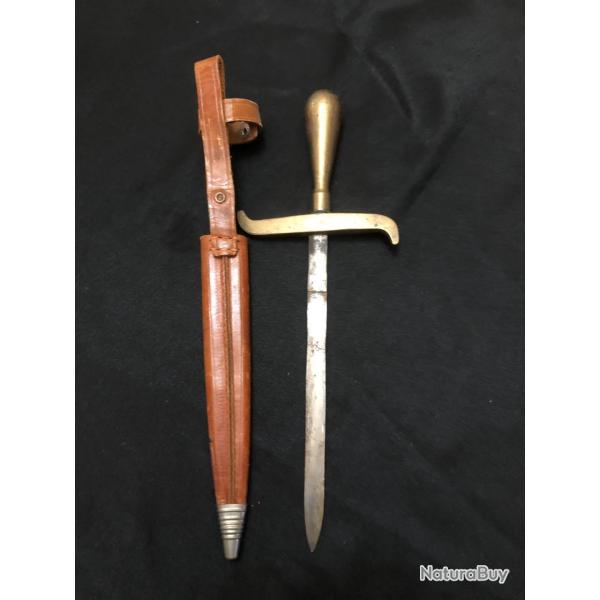 couteau ww1 pique couille ou poignard de fortune