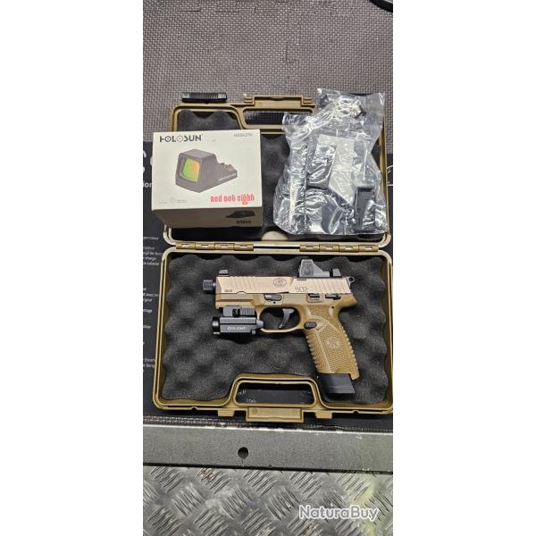 PISTOLET FN HERSTAL 502 CAL 22LR TAN