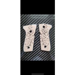 Plaquette poign&eacute;e  berreta 92 fs style mexicano