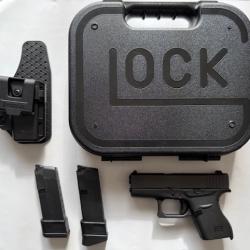 Pistolet Glock 43 Gen4, calibre 9x19 mm