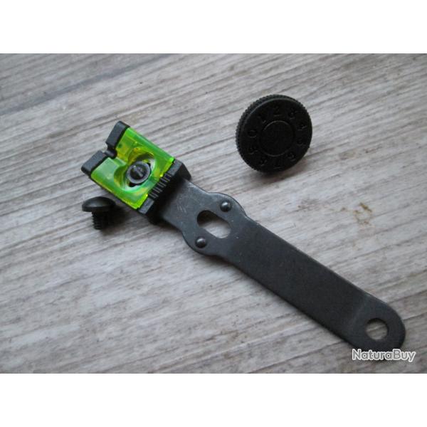 Hausse Fluo Cometa 220 + vis de fixe et molette