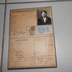 2 pieces  d identite  CIVIL 1943  dep 01