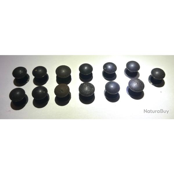 Lot de 13  boutons de bretelles pour fusil Fran�ais