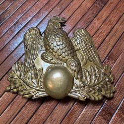 PLAQUE DE LAITON  AU COQ GAULOIS DE SHAKO