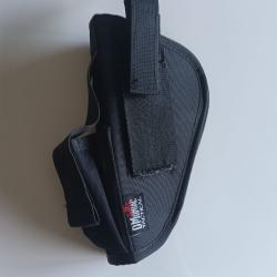 Holster universel pour pistolet et revolver avec porte chargeur en nylon noir