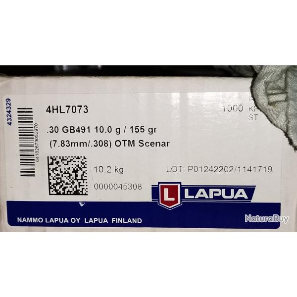 Ogives Lapua Scenar 155Gr