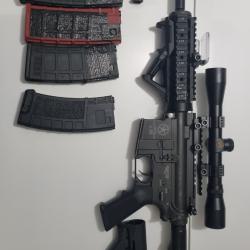 Fusil M4 MAJOR ONE Plus X-ASR AEG - DG Five Stars - Noir